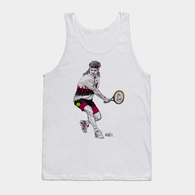 Andre Agassi Tank Top by paulnelsonesch